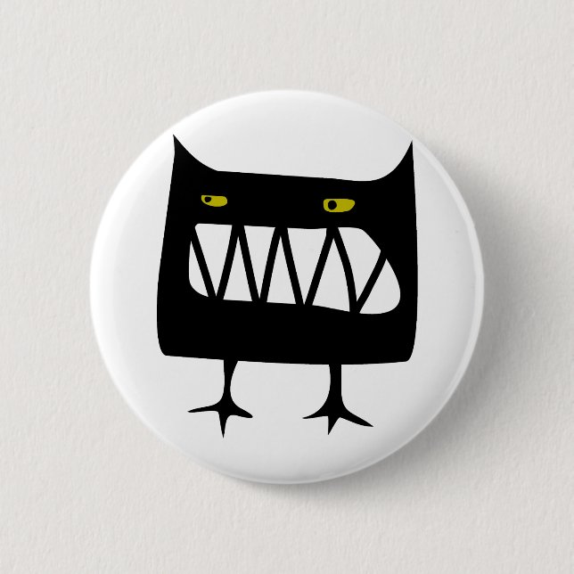Angry Wossum 6 Cm Round Badge (Front)