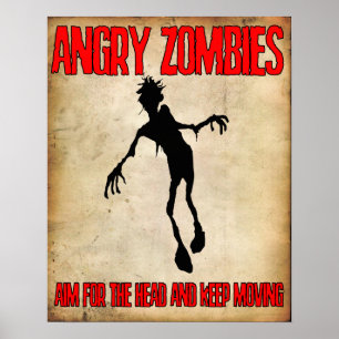 'Angry Zombies" poster Angry Johnny