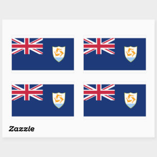 Anguila Flag Sticker