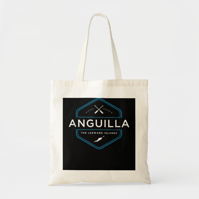 Anguilla Beach Graphic Tote Bag (Front)