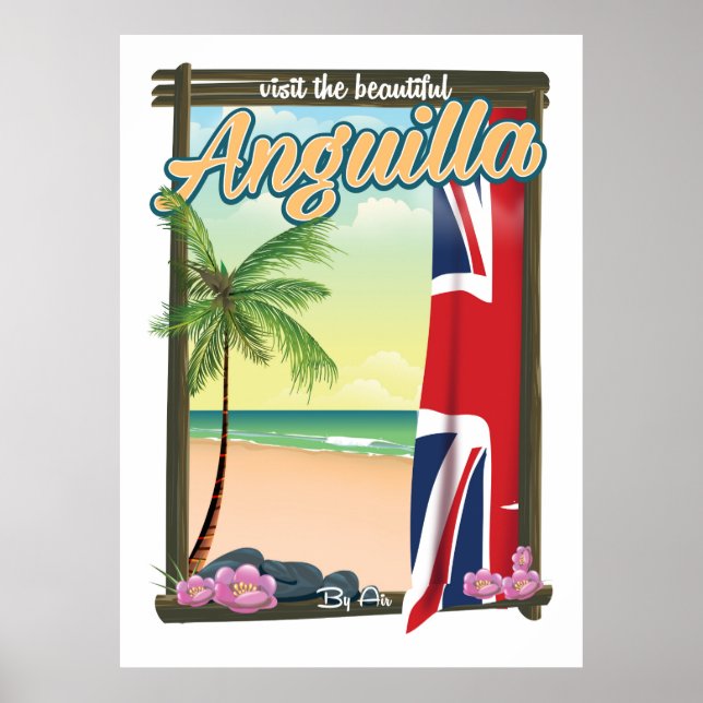 Anguilla British Territory travel poster (Front)