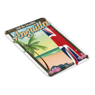 Anguilla British Territory travel poster Magnet