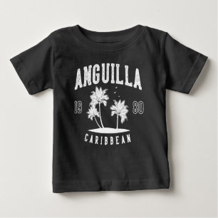 Anguilla Caribbean Palm Tree 1980 Baby T-Shirt