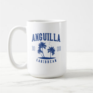 Anguilla Caribbean Palm Tree 1980 Coffee Mug