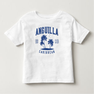 Anguilla Caribbean Palm Tree 1980 Toddler T-Shirt