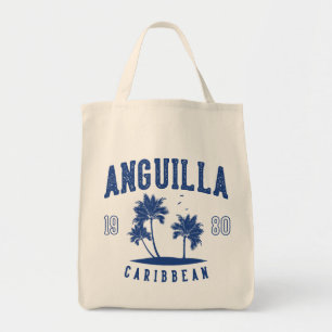 Anguilla Caribbean Palm Tree 1980 Tote Bag