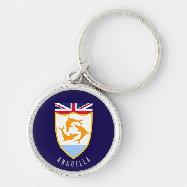 Anguilla coat of arms key ring (Front)