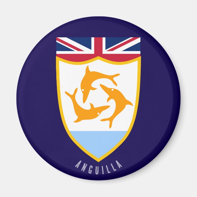 Anguilla coat of arms magnet (Front)