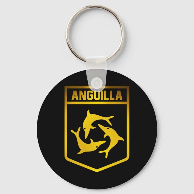 Anguilla Emblem Key Ring (Front)