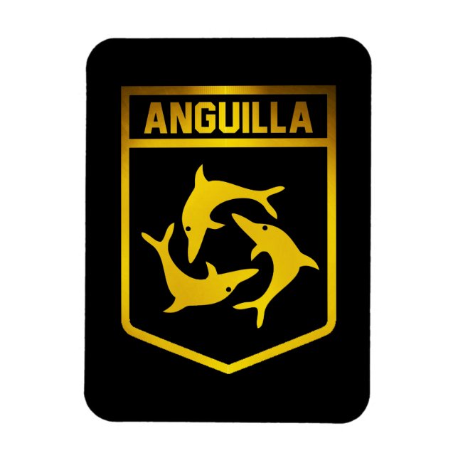 Anguilla Emblem Magnet (Vertical)