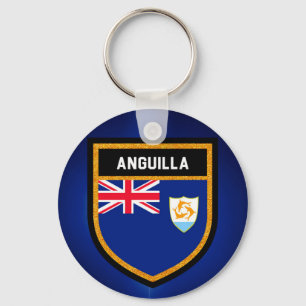 Anguilla Flag Key Ring