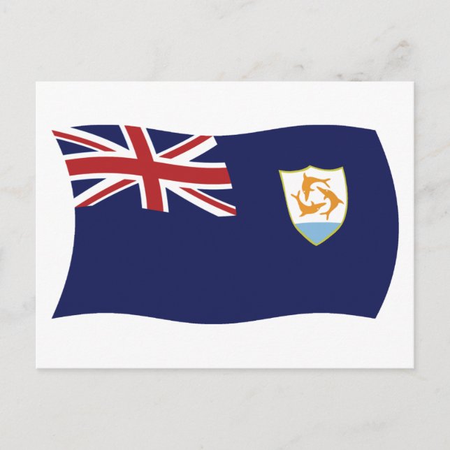 Anguilla Flag Postcard (Front)