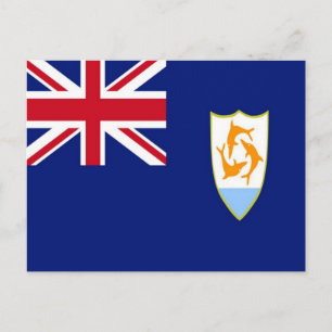 Anguilla - Flag - Postcard