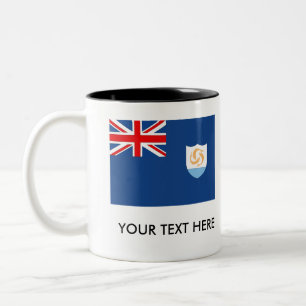 Anguilla Flag Two-Tone Coffee Mug