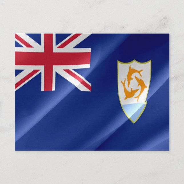 Anguilla - Flag Waving - Postcard (Front)