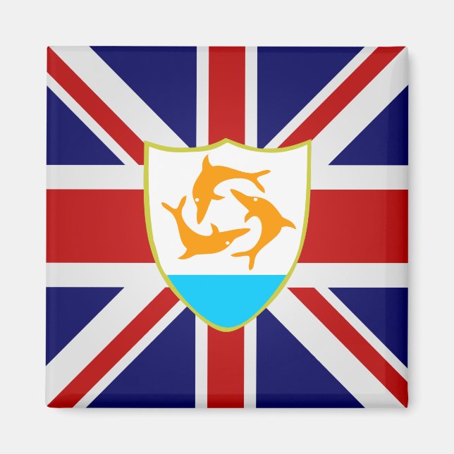 Anguilla High quality Flag Magnet (Front)