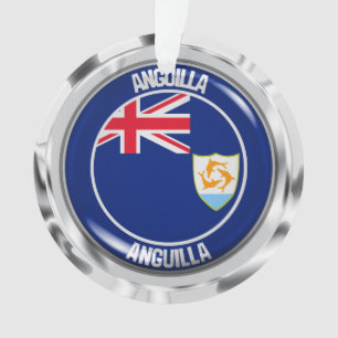 Anguilla Round Emblem Ornament