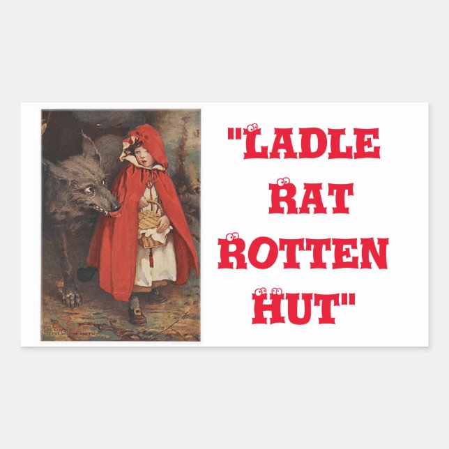 "Anguish Languish" Rectangular Sticker (Front)