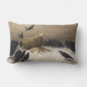 Anguish: Sheep with a Dead Lamb Lumbar Cushion