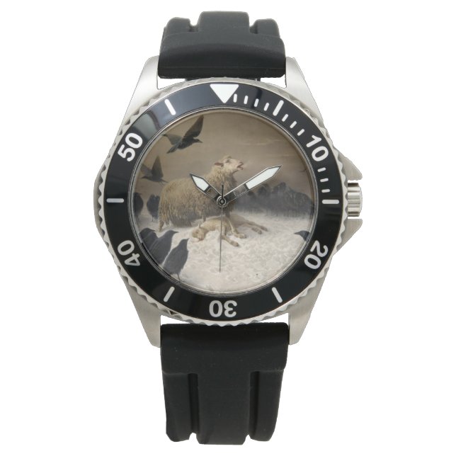 Anguish: Sheep with a Dead Lamb Watch (Front)