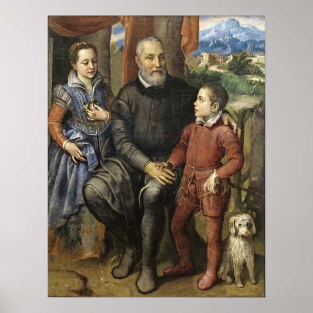 Anguissola - Artist's Father Amilcare Anguissola Poster (Front)