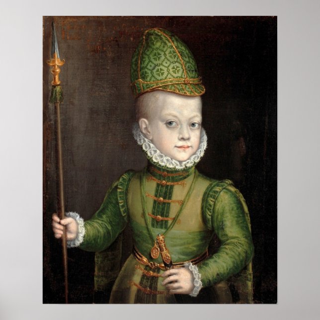 Anguissola - Portrait Of A Boy At Spanish Court Poster (Front)