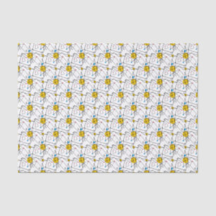 Angular Geometric Retro Pattern Tissue Paper