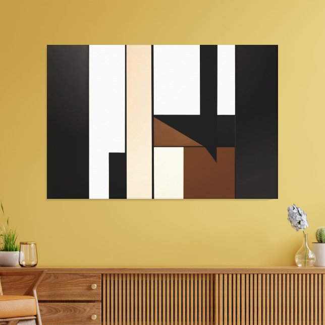 Angular Harmony Canvas Print (Insitu(LivingRoom))
