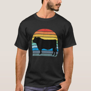Angus Cattle Breed Cow Retro Vintage Animal Lover T-Shirt