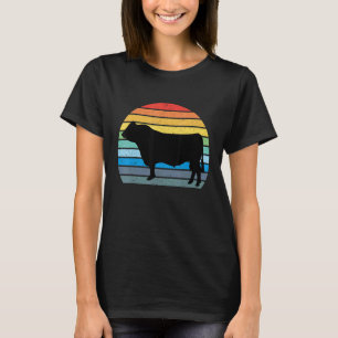 Angus Cattle Breed Cow Retro Vintage Animal Lover T-Shirt