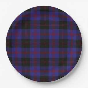 Angus District Tartan Paper Plate
