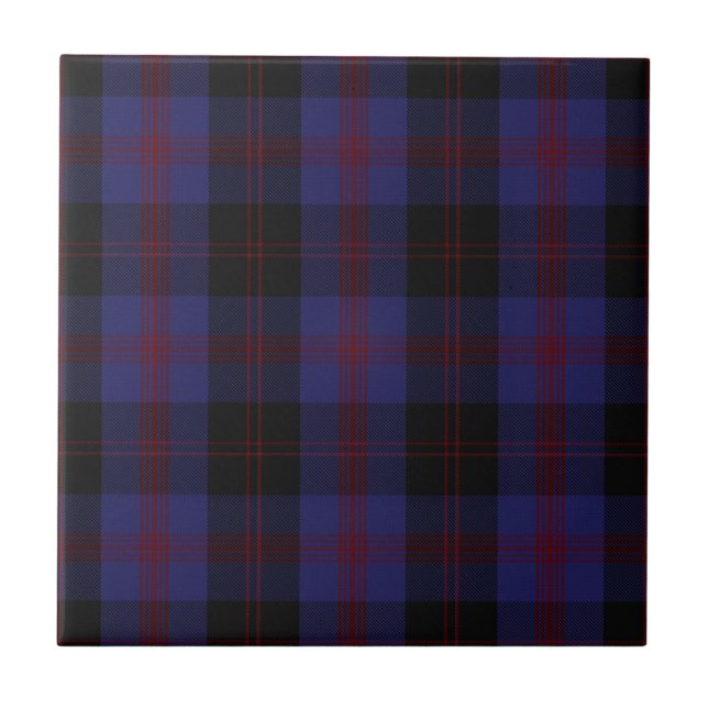 Angus District Tartan Scottish Plaid Ceramic Tile (Front)
