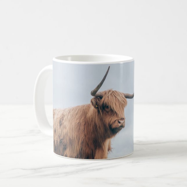 "Angus" Highland Cow Mug (Front Left)