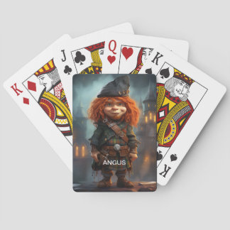 Angus, The Wee Scottish Highlander Playing Cards