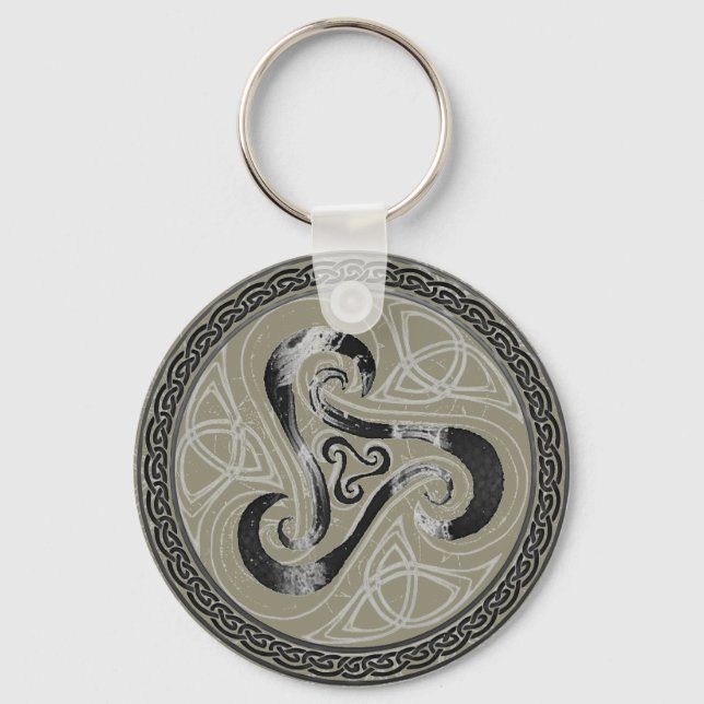 Anhänger keltischer Knoten, celtic Triskele Key Ring (Front)
