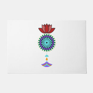 Anhänger spirituell mit Lotusblüte Doormat