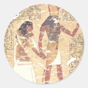Ani and Horus Book of the Dead Classic Round Sticker