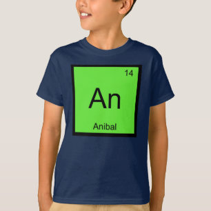 Anibal Name Chemistry Element Periodic Table T-Shirt