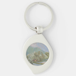 Aniene River Breathtaking Art Nouveau Landscape Key Ring