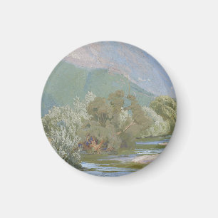 Aniene River Breathtaking Art Nouveau Landscape Magnet