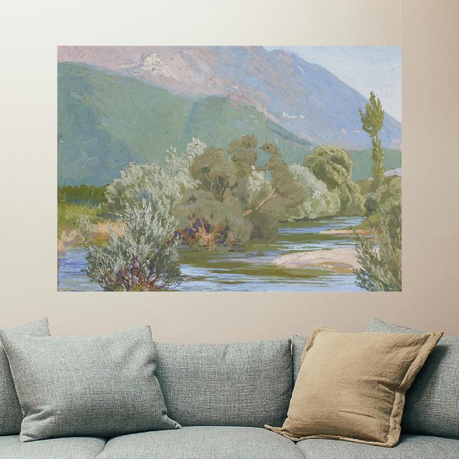 Aniene River Breathtaking Art Nouveau Landscape  Poster (Creator Uploaded)