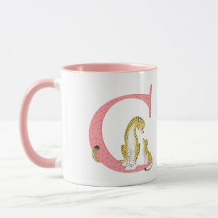 Animal ABC C is for cheetah mug