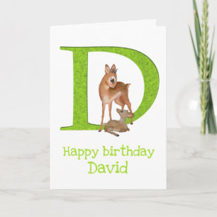 Animal ABC D is for dik-dik birthday card