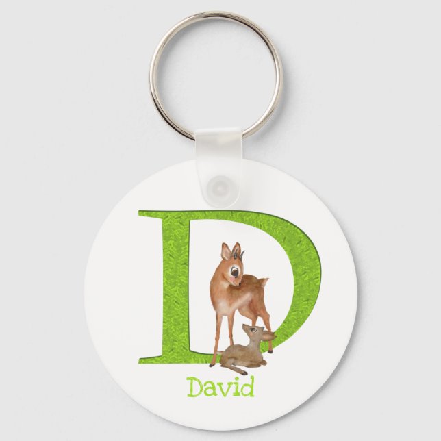 Animal ABC D is for dik-dik key ring (Front)