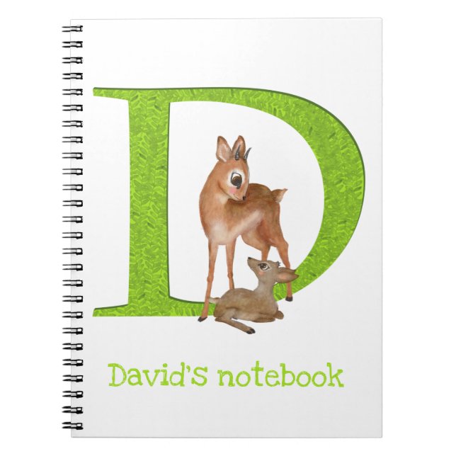 Animal ABC D is for dik-dik notebook (Front)