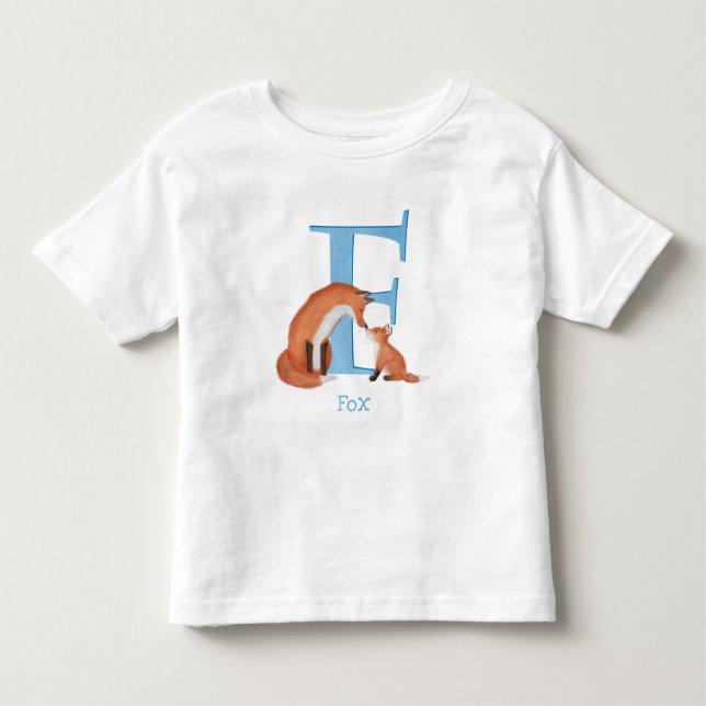 Animal ABC F is for fox T-shirt (Front)