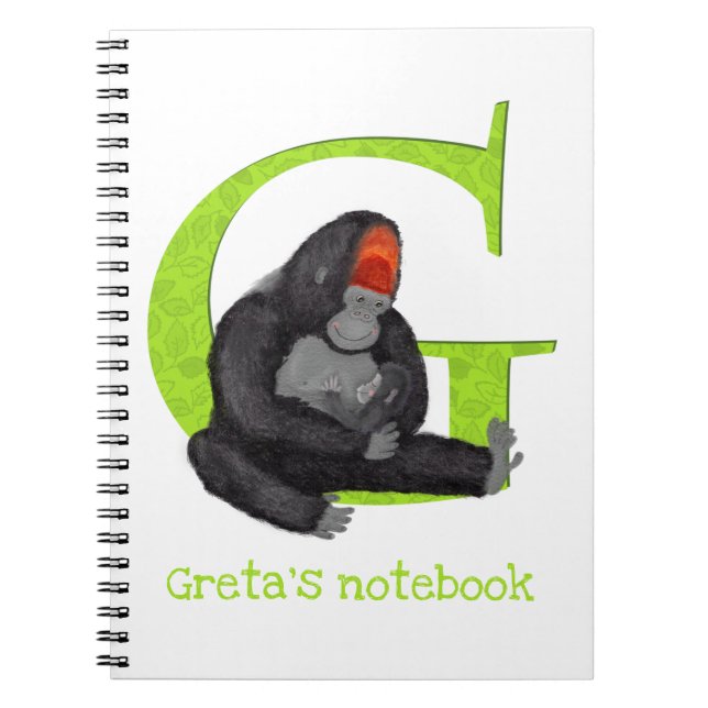Animal ABC G is for gorilla notebook (Front)