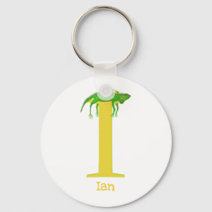 Animal ABC I is for iguana key ring