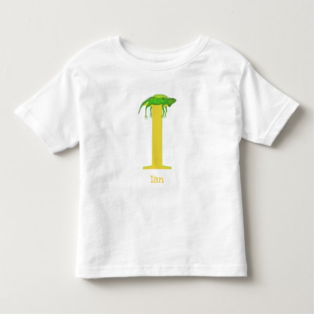 Animal ABC I is for iguana T-shirt (Front)