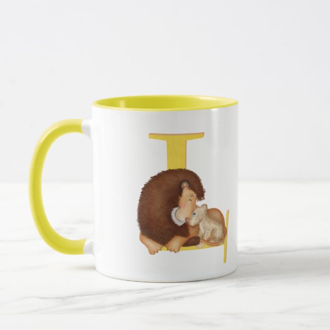 Animal ABC L is for lion mug (Left)